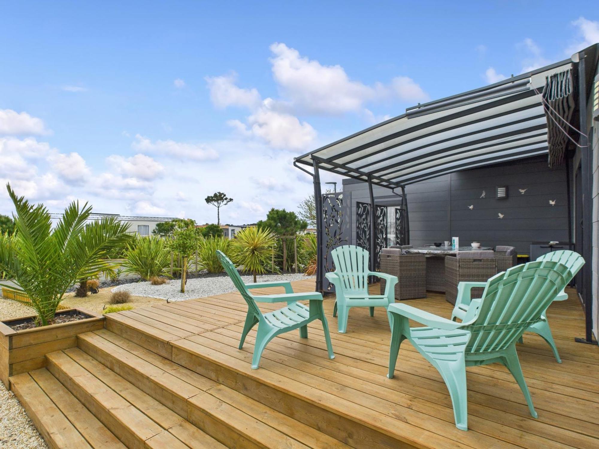 Joli Chalet Pour 6 - Domaine Avec Piscine Brétignolles-sur-Mer Exteriör bild