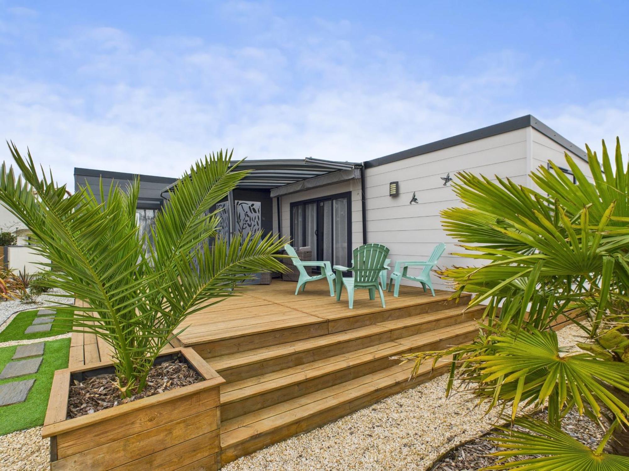 Joli Chalet Pour 6 - Domaine Avec Piscine Brétignolles-sur-Mer Exteriör bild